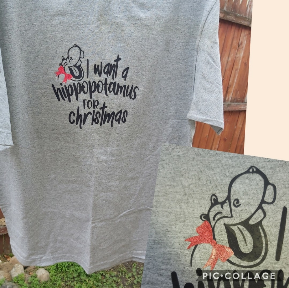 I Want A Hippopotamus for Christmas T-shirt